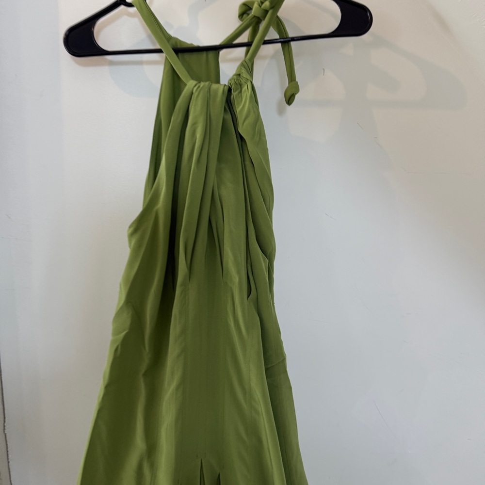 NEW Banana Republic Elegant Green Halter Dress - Picture 6 of 8